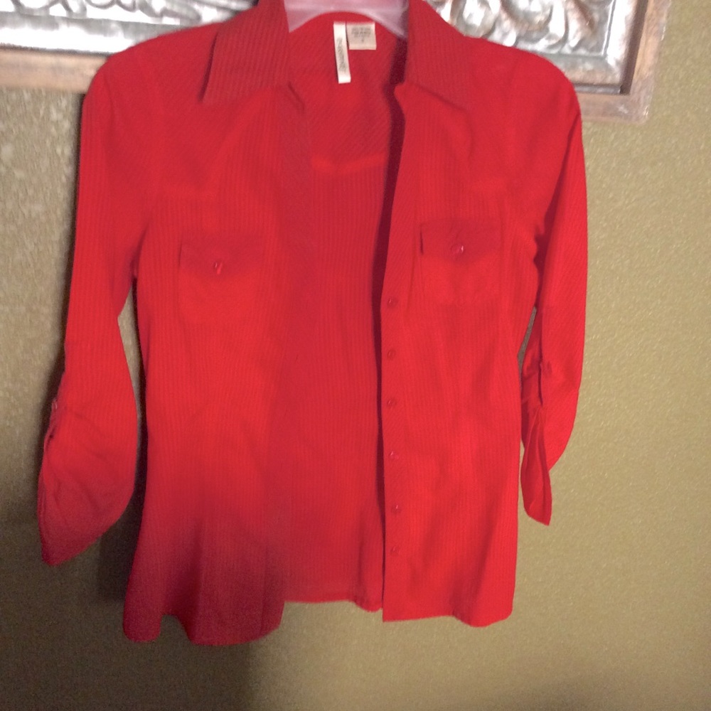🧶Nice blouse hot red 🌹👠
